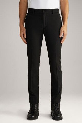 Coupe slim Pantalon chino ' Hank ' JOOP! en noir : devant