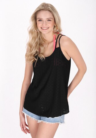 IZIA - Top 'Fashion Look' en negro: frente