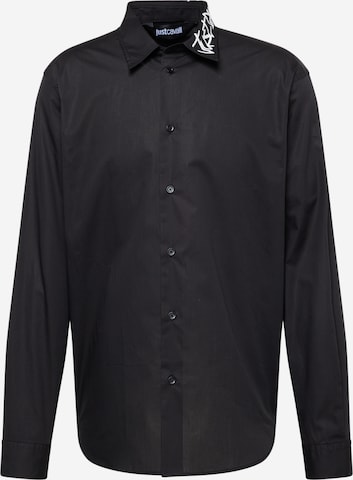 Just Cavalli - Regular Fit Camisa em preto: frente