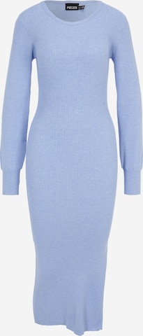Pieces Petite Knitted dress 'DICTE' in Blue: front