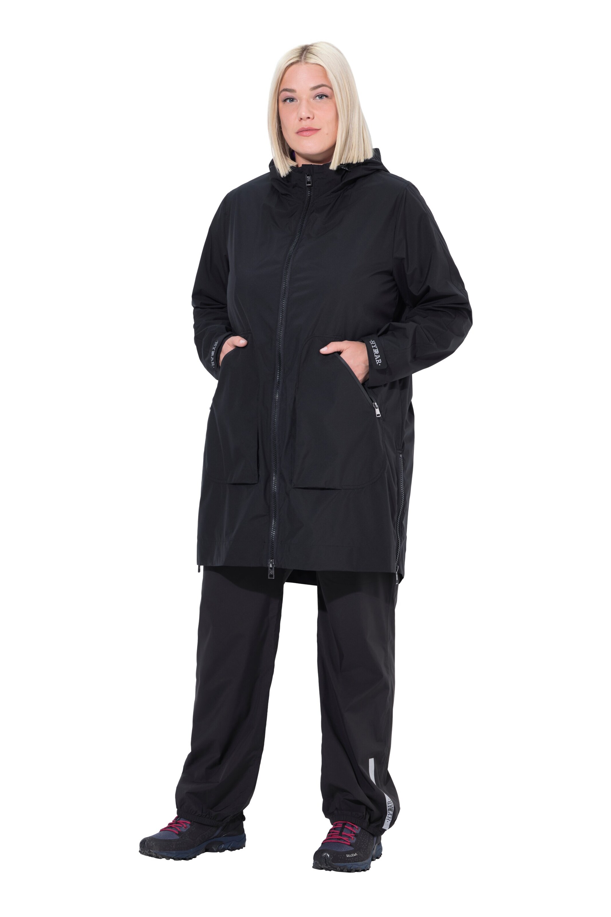 Ulla Popken Between-seasons coat in Black