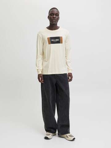 T-Shirt 'JJHAYATO' JACK & JONES en blanc
