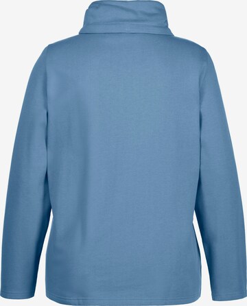 Ulla Popken Sweatvest in Blauw