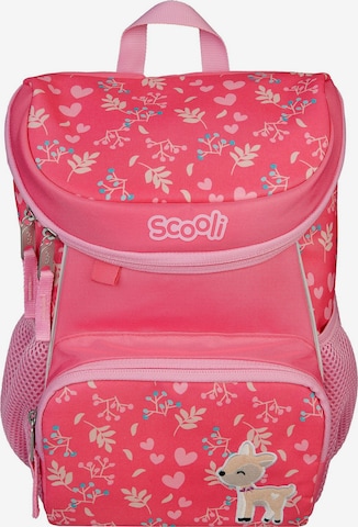 SCOOLI Backpack in Pink: front
