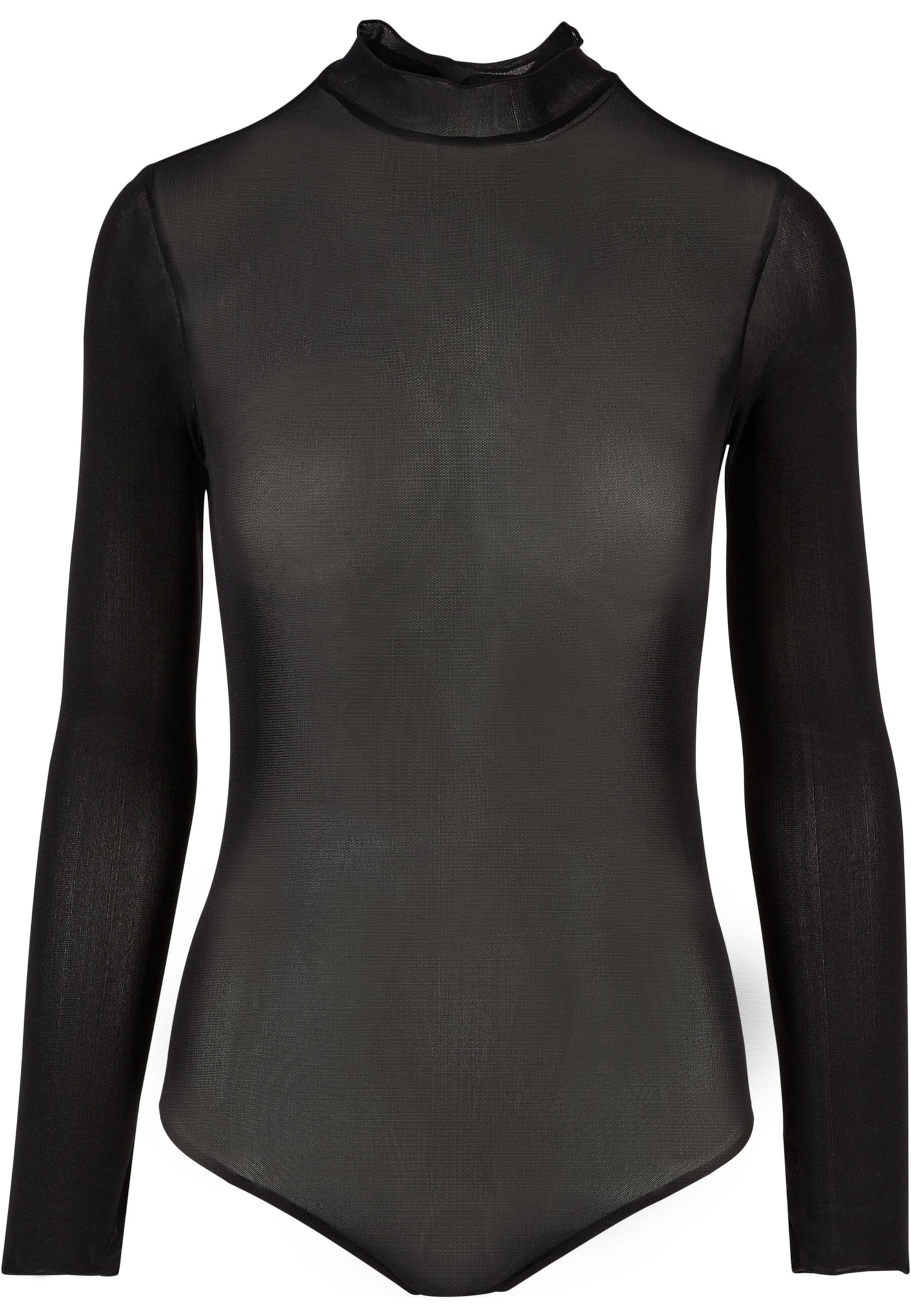 Urban Classics Shirt bodysuit in Black: front
