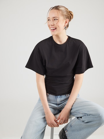 T-shirt WEEKDAY en noir : devant