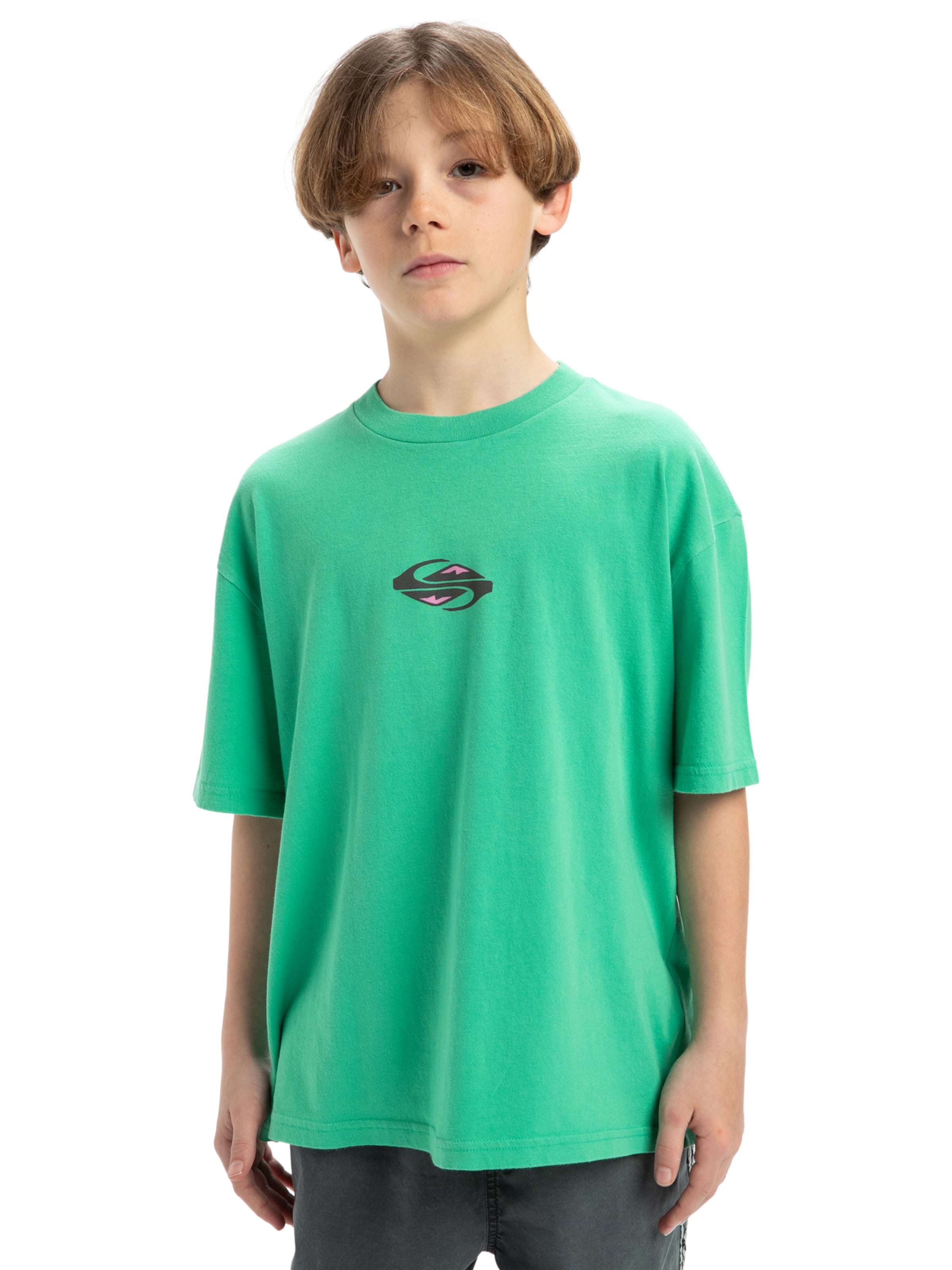T-Shirt 'Global Heat' QUIKSILVER en vert : devant