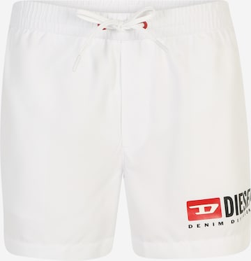 DIESEL Board Shorts 'KEN-37' in White: front