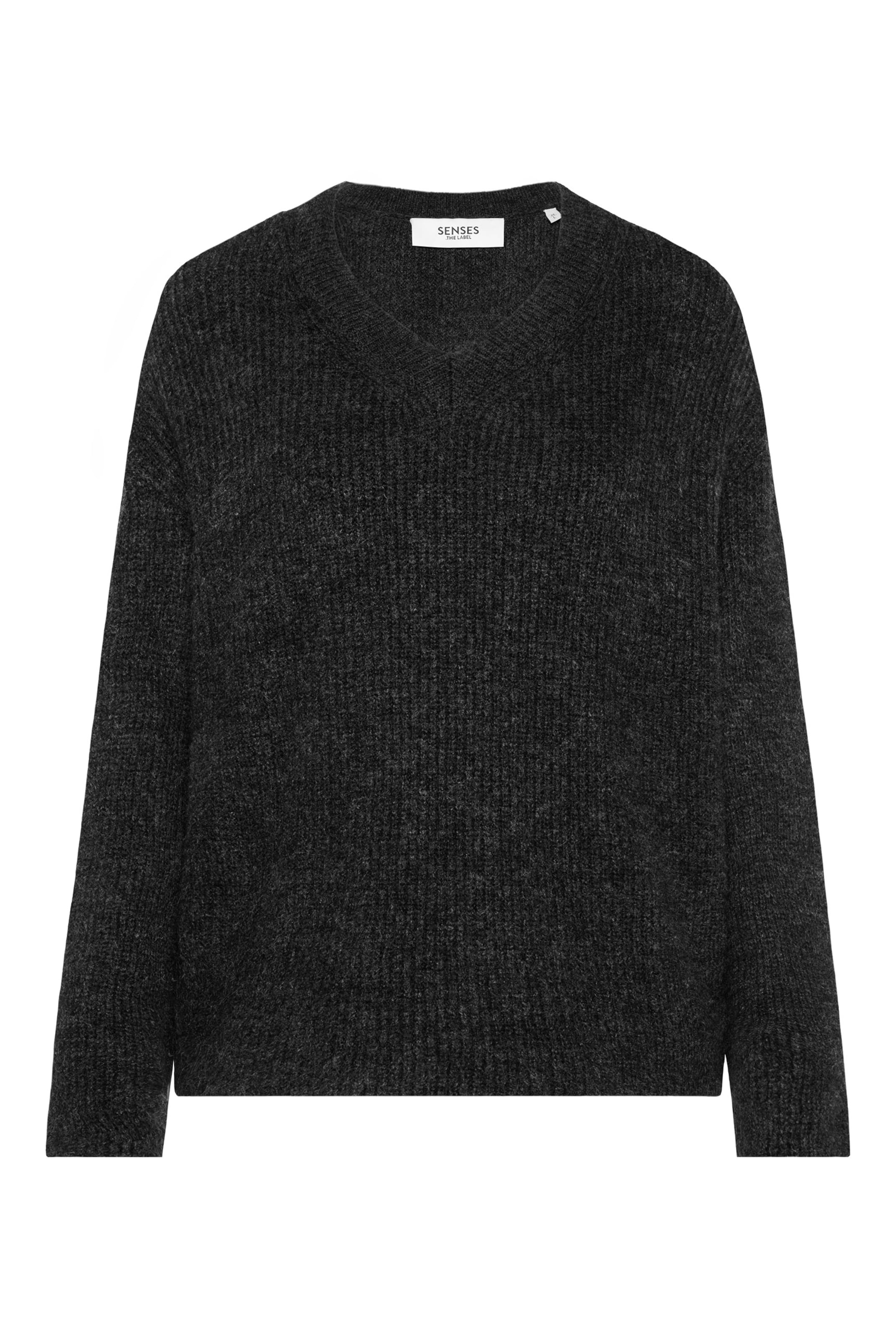 SENSES.THE LABEL Sweater in Black: front