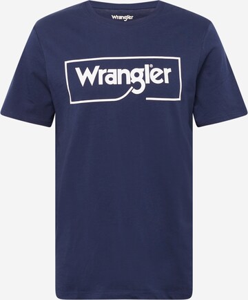 WRANGLER T-Shirt 'FRAME' in Blau: predná strana