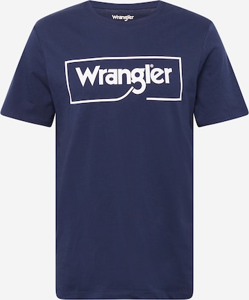 WRANGLER Shirt 'FRAME' in Blauw: voorkant