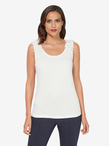 Top di Ashley Brooke by heine in bianco: frontale