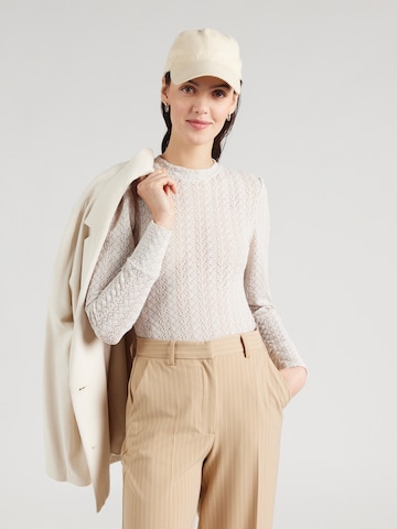 Tricou body 'Clara' de la ABOUT YOU pe alb: față