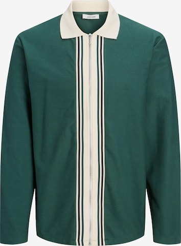 JACK & JONES Bluza rozpinana w kolorze zielony: przód