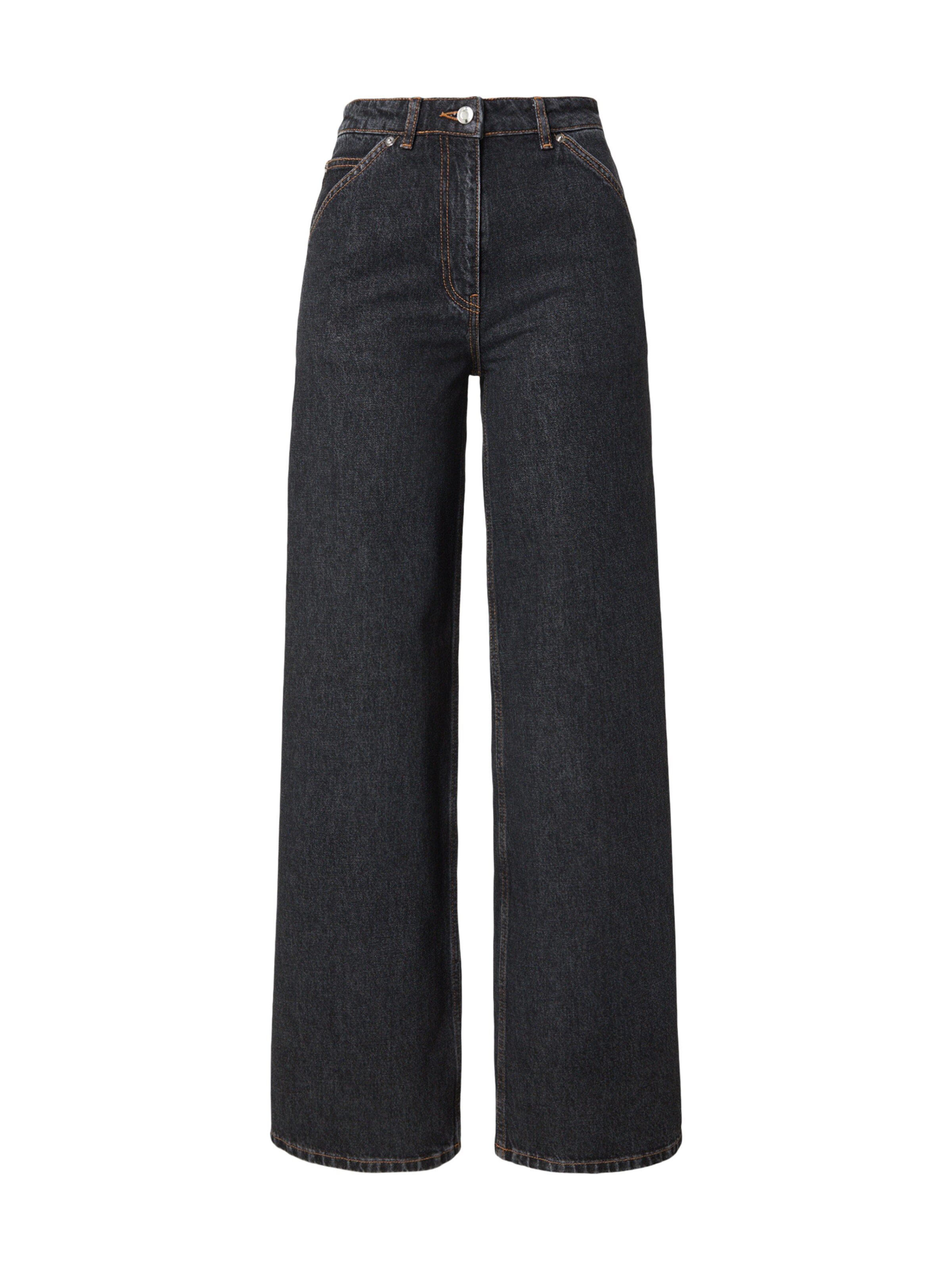 IRO Lużny krój Jeansy w kolorze czarny: przód