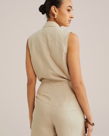 Tuta jumpsuit di WE Fashion in beige