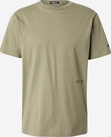 REPLAY Shirt in Groen: voorkant