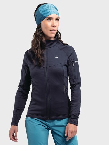 Schöffel Athletic fleece jacket 'Hydalen' in Blue: front