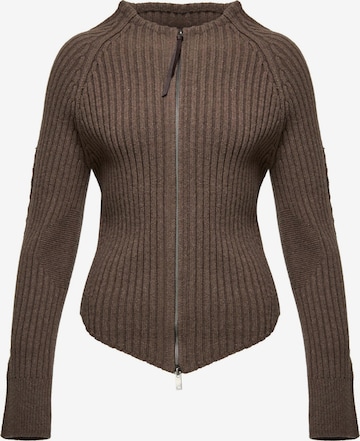 V S P Strickjacke 'Dulcie' in Braun: Vorderseite