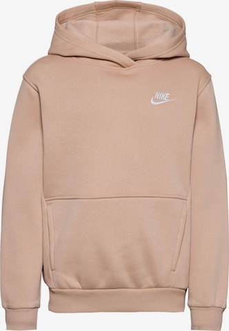 Nike Sportswear Sweatshirt 'Club Fleece' in Brown: front