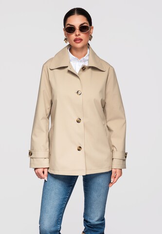 Manteau mi-saison 'OW-COLC-0114' Ombre en beige : devant