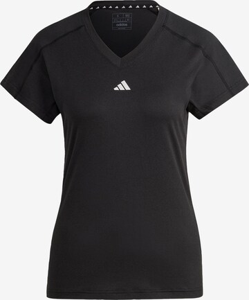 melns ADIDAS PERFORMANCE Sporta krekls 'Train Essentials': no priekšpuses