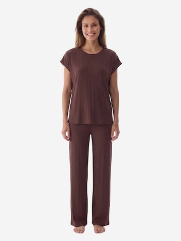 Pyjama 'Pyjama-Sets' Penti en marron : devant