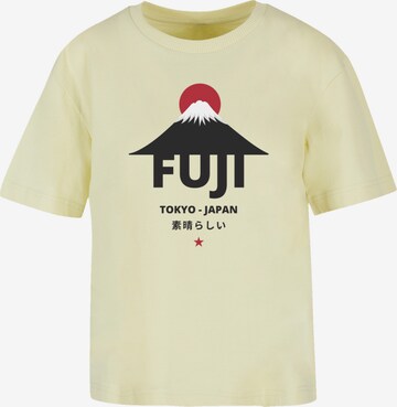 F4NT4STIC Shirt 'Fuji' in Geel: voorkant