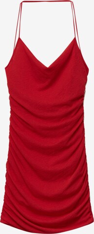 Robe de cocktail Pull&Bear en rouge : devant