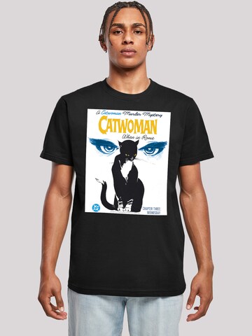 F4NT4STIC T-Shirt 'DC Comics Batman Catwoman When In Rome' in Schwarz: Vorderseite