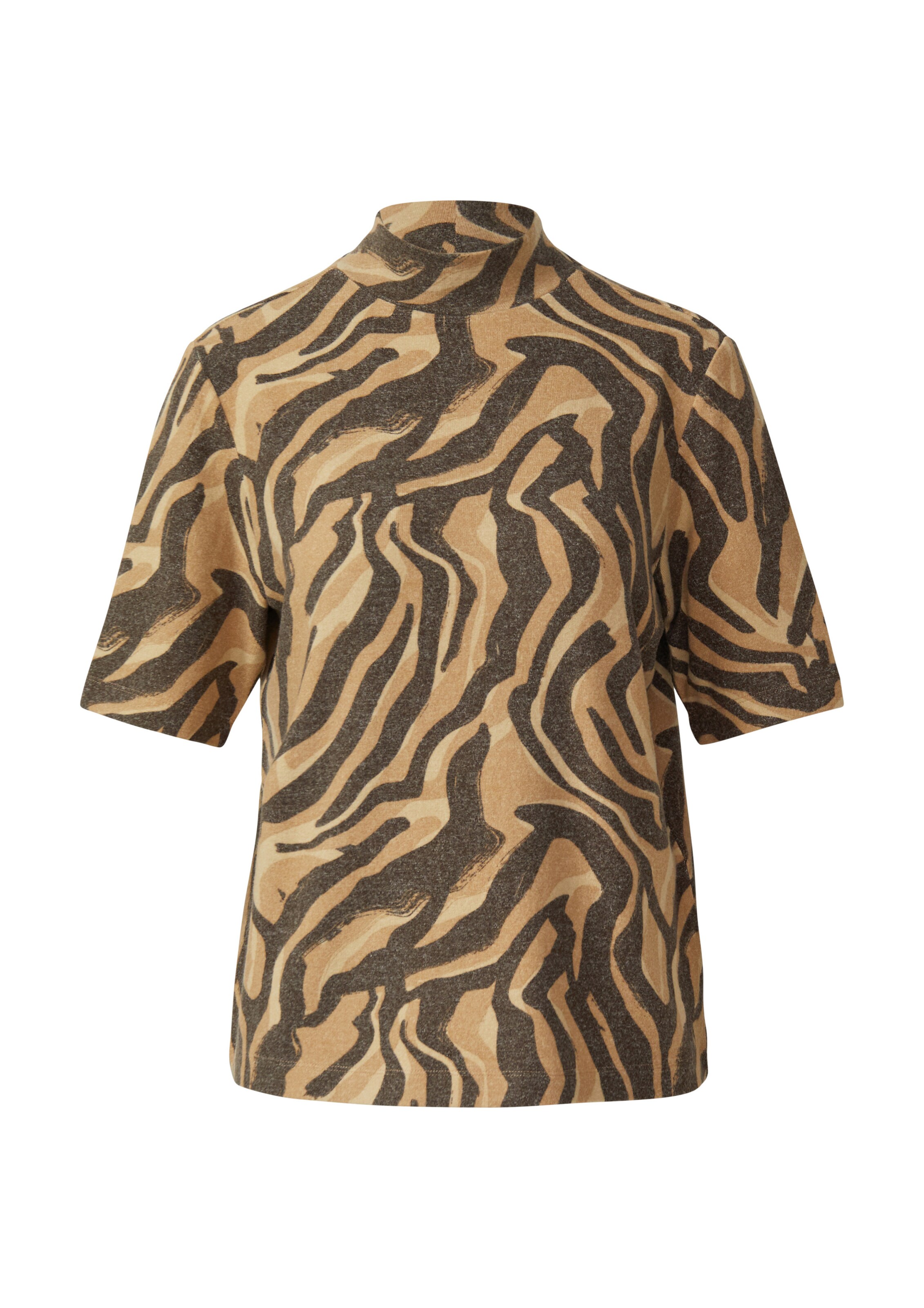 s.Oliver T-shirt en XXS en marron / cappuccino / moka, Vue avec produit