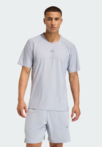 T-Shirt fonctionnel ADIDAS PERFORMANCE en gris : devant