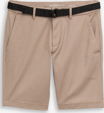 Regular Pantalon chino TOM TAILOR DENIM en beige : devant