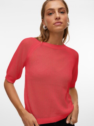 VERO MODA - Pullover 'NEW LEXSUN' em vermelho