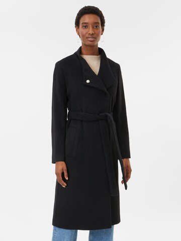 Manteau mi-saison 'Mokona' HUGO en noir : devant