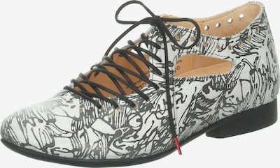 THINK! Schnürschuh in schwarz / weiß, Produktansicht