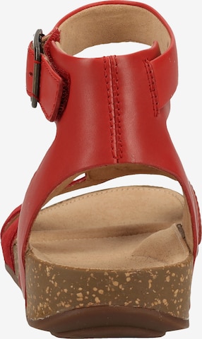 Sandales CLARKS en rouge