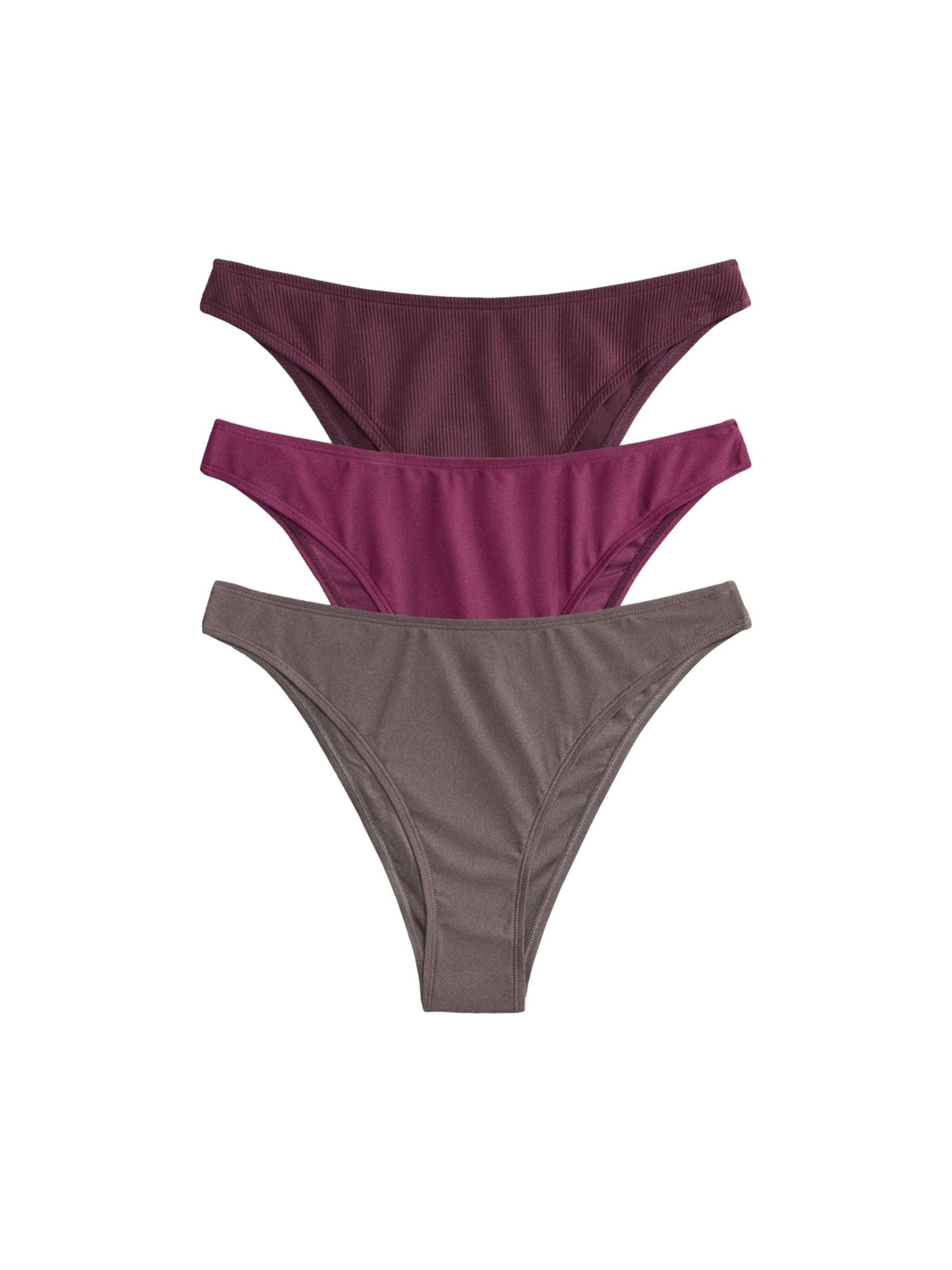 The Set Σλιπ μπικίνι σε καφέ: μπροστά