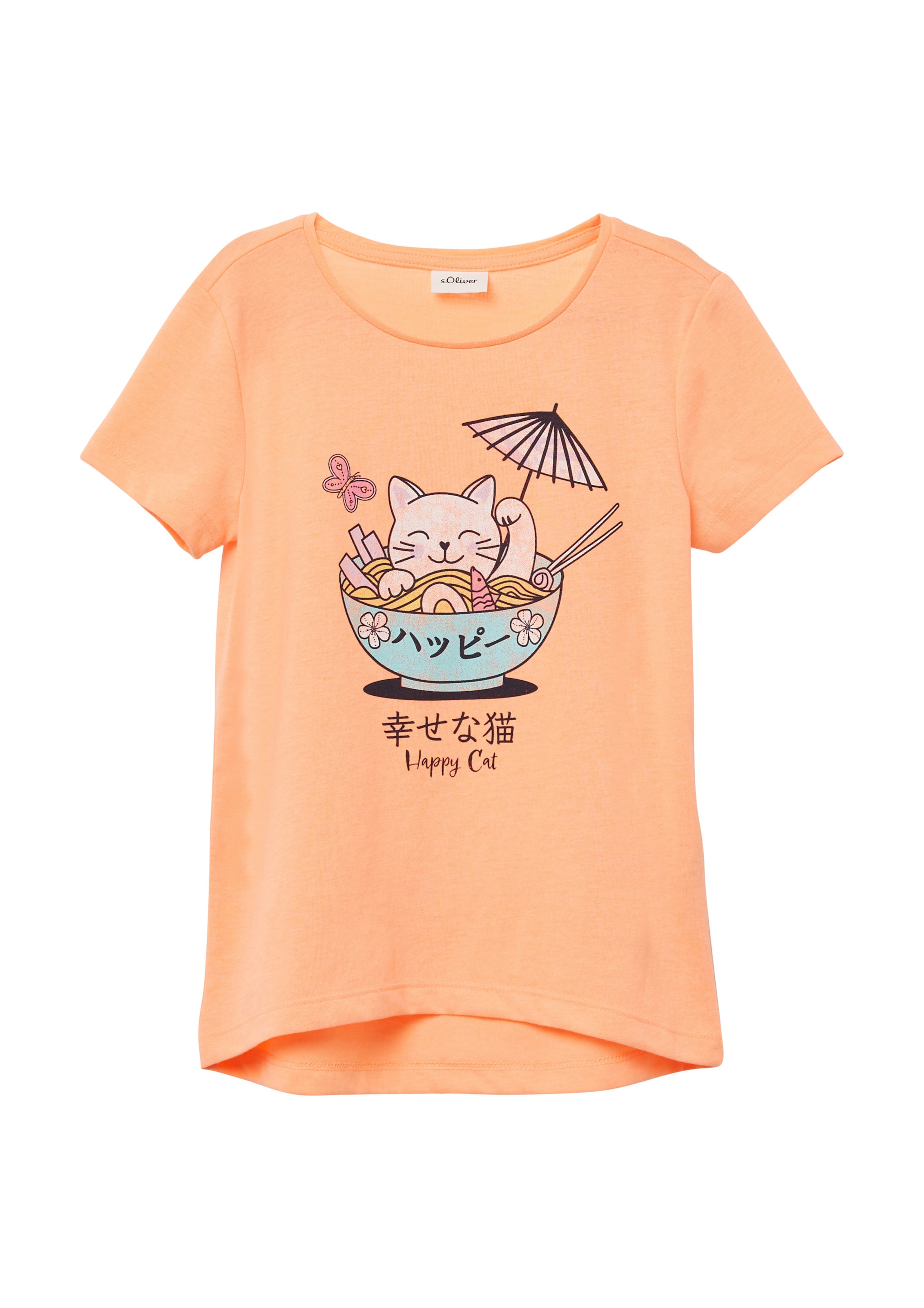 s.Oliver Shirt in Oranje: voorkant