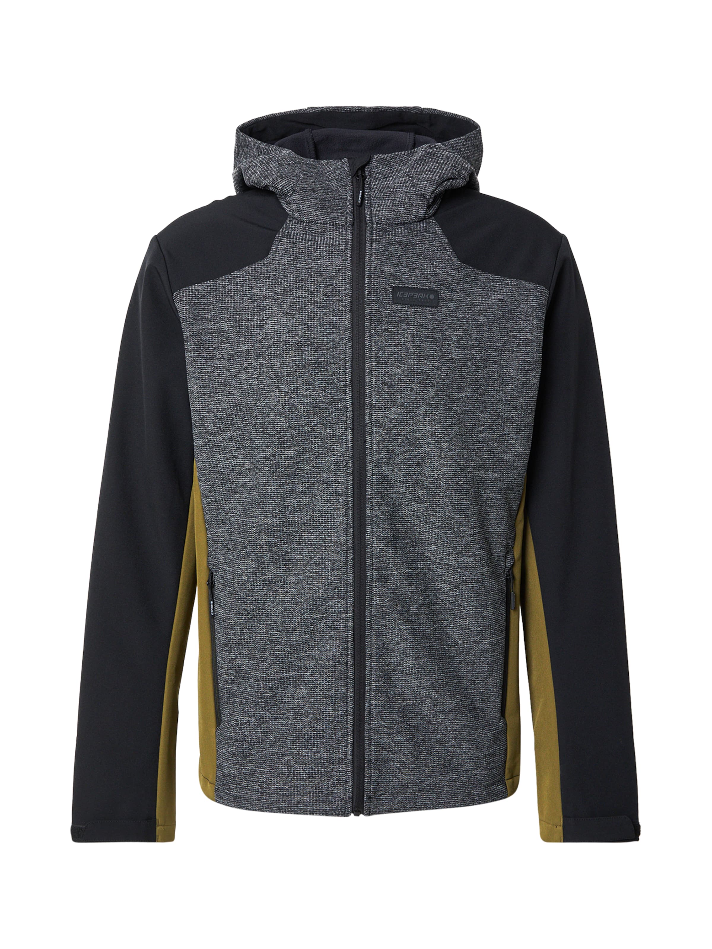 ICEPEAK Vabaajajope 'Beedeville', värv must: eest vaates