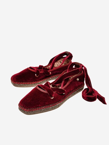 Ballerina 'Alpargata Terciopelo' di Alhamas in rosso