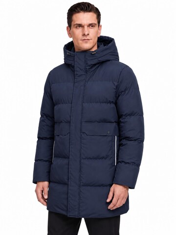 ALLTHEMEN Winterjas 'Lichtnaht' in Blauw