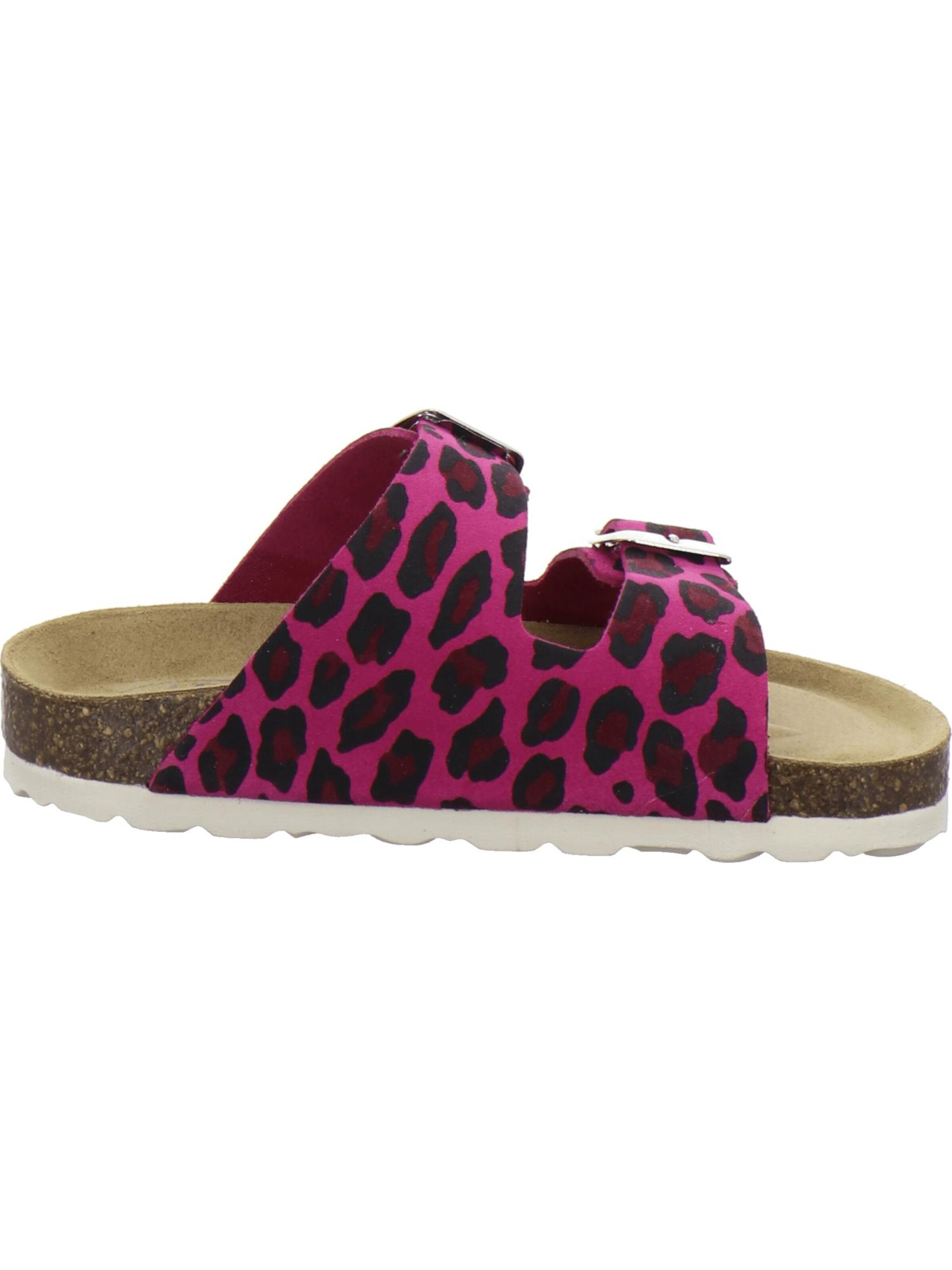 Sandales 'Mädchen Pantoletten Zweischnaller leo-pink' AFS-Schuhe en rose
