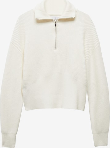 MANGO Sweater 'Rolon' in White: front