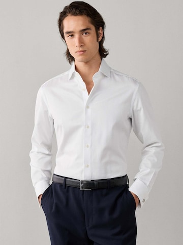 Hackett London Regular fit Zakelijk overhemd in Wit: voorkant