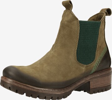 LAZAMANI Chelsea Boots in Green: front