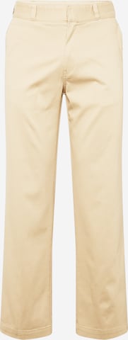 Regular Pantalon chino 'Dino' HUGO Blue en beige : devant