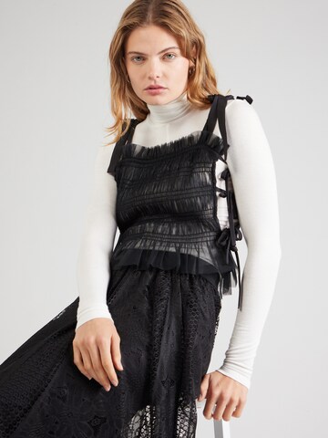 Top di Monki in nero: frontale