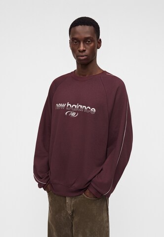 new balance - Sweatshirt 'Trackside' em vermelho