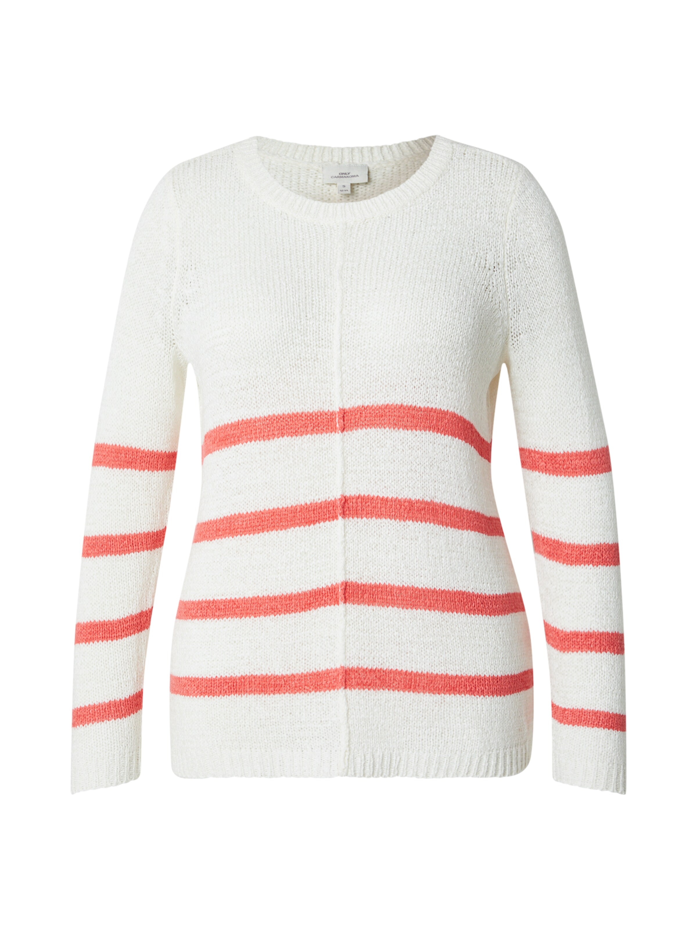 balts ONLY Carmakoma Džemperis 'New Foxy': no priekšpuses